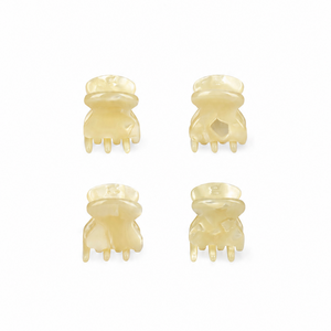 4er Mini Clips Butter Yellow