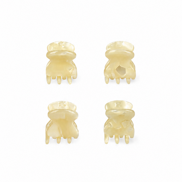 4er Mini Clips Butter Yellow