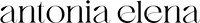 Antonia Elena Logo in schwarz
