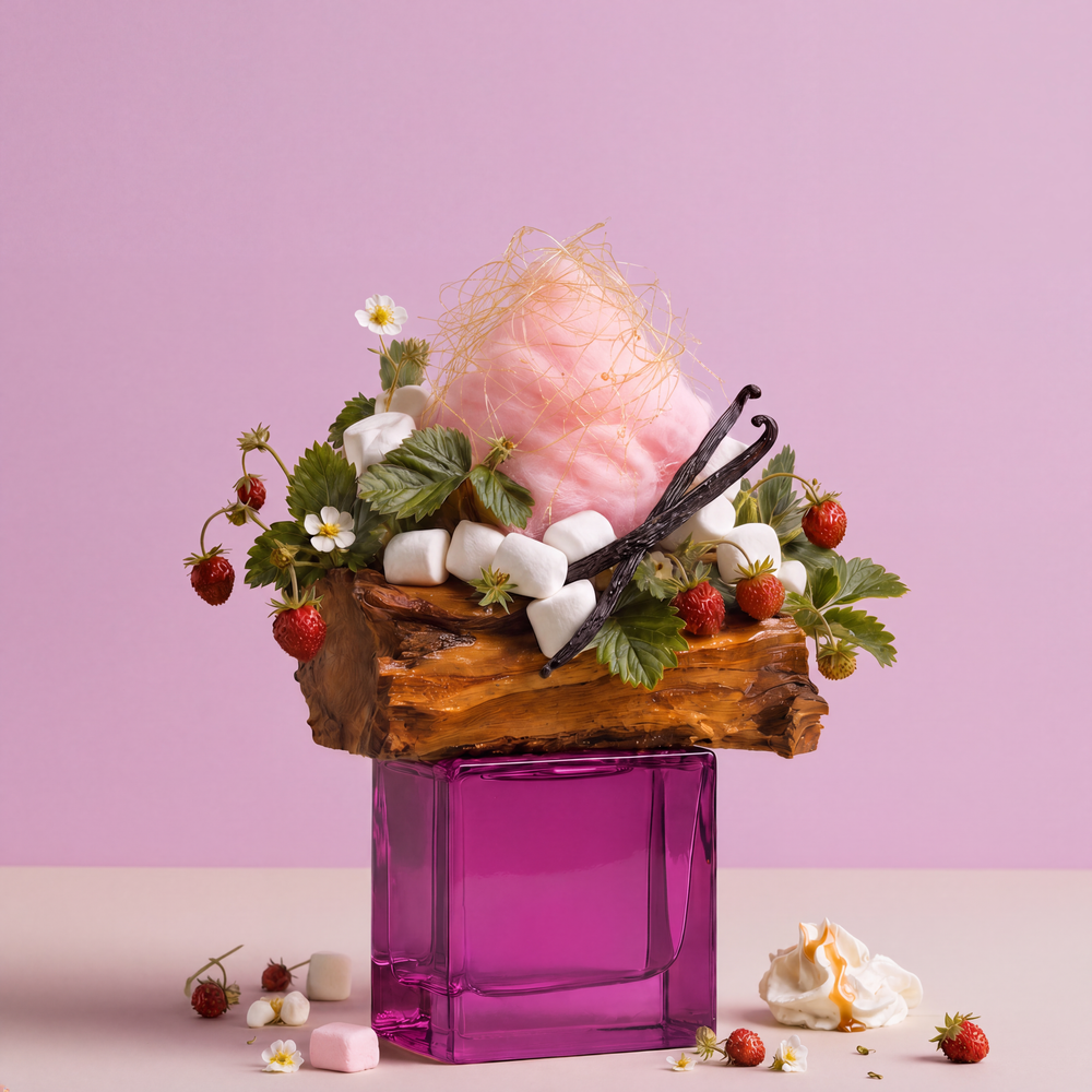 gillie Love Story Hair & Body Spritz auf korallfarbenem Hintergrund mit der Duftkategorie Floral.