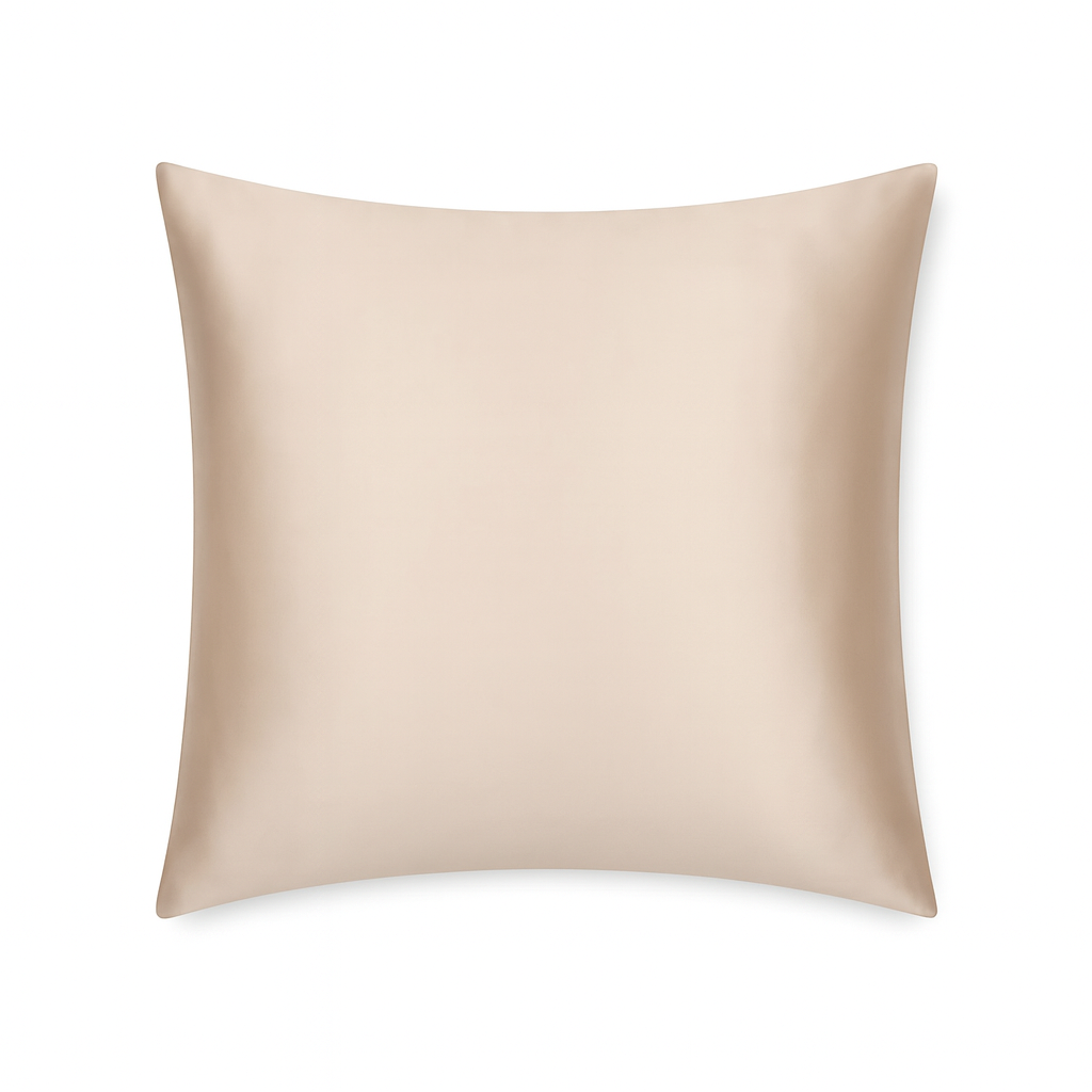 Seidenkissenbezug Beige 80×80 cm | Reine Seide