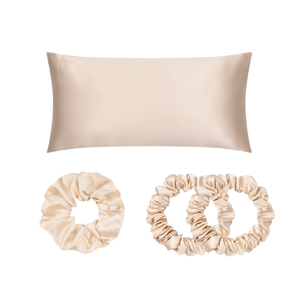 gillie silk gift box beige